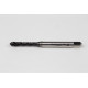 M5x0.8 M HSS-E Spiral Flute Tap, 6mm Shank x 8mm Thread Length, 2.5XD, Mod. Bottoming, 3 Flute, 6H, Hardslick Coated
