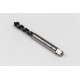 M8x1.25 M HSS-E Spiral Flute Tap, 8mm Shank x 13mm Thread Length, 2.5XD, Mod. Bottoming, 3 Flute, 6H, Hardslick Coated