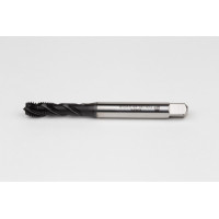 M10x1.5 M HSS-E Spiral Flute Tap, 10mm Shank x 15mm Thread Length, 2.5XD, Mod. Bottoming, 3 Flute, 6H, Hardslick Coated