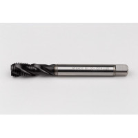M14x2.0 M HSS-E Spiral Flute Tap, 11mm Shank x 20mm Thread Length, 2.5XD, Mod. Bottoming, 3 Flute, 6H, Hardslick Coated