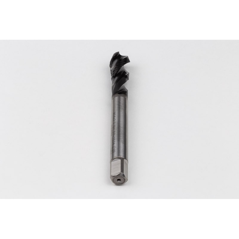 M14x2.0 M HSS-E Spiral Flute Tap, 11mm Shank x 20mm Thread Length, 2.5XD, Mod. Bottoming, 3 Flute, 6H, Hardslick Coated