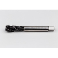 M16x2.0 M HSS-E Spiral Flute Tap, 12mm Shank x 20mm Thread Length, 2.5XD, Mod. Bottoming, 3 Flute, 6H, Hardslick Coated