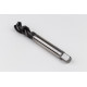 M16x2.0 M HSS-E Spiral Flute Tap, 12mm Shank x 20mm Thread Length, 2.5XD, Mod. Bottoming, 3 Flute, 6H, Hardslick Coated