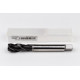 M16x2.0 M HSS-E Spiral Flute Tap, 12mm Shank x 20mm Thread Length, 2.5XD, Mod. Bottoming, 3 Flute, 6H, Hardslick Coated