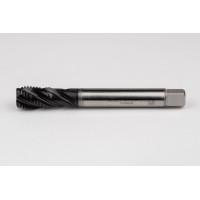 M20x2.5 M HSS-E Spiral Flute Tap, 16mm Shank x 25mm Thread Length, 2.5XD, Mod. Bottoming, 4 Flute, 6H, Hardslick Coated