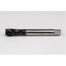 M20x2.5 M HSS-E Spiral Flute Tap, 16mm Shank x 25mm Thread Length, 2.5XD, Mod. Bottoming, 4 Flute, 6H, Hardslick Coated