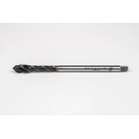 M6x0.75 MF HSS-E Spiral Flute Tap, 4.5mm Shank x 8mm Thread Length, 2.5XD, Mod. Bottoming, 3 Flute, 6HX, Hardslick Coated
