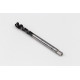 M8x1.0 MF HSS-E Spiral Flute Tap, 6mm Shank x 10mm Thread Length, 2.5XD, Mod. Bottoming, 3 Flute, 6HX, Hardslick Coated