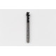 M8x1.0 MF HSS-E Spiral Flute Tap, 6mm Shank x 10mm Thread Length, 2.5XD, Mod. Bottoming, 3 Flute, 6HX, Hardslick Coated
