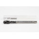 M10x1.25 MF HSS-E Spiral Flute Tap, 7mm Shank x 16mm Thread Length, 2.5XD, Mod. Bottoming, 3 Flute, 6HX, Hardslick Coated