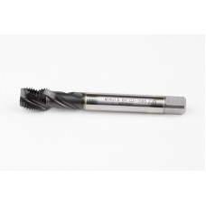 M14x1.5 MF HSS-E Spiral Flute Tap, 11mm Shank x 15mm Thread Length, 2.5XD, Mod. Bottoming, 3 Flute, 6HX, Hardslick Coated