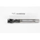M14x1.5 MF HSS-E Spiral Flute Tap, 11mm Shank x 15mm Thread Length, 2.5XD, Mod. Bottoming, 3 Flute, 6HX, Hardslick Coated
