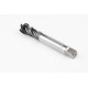 M20x1.5 MF HSS-E Spiral Flute Tap, 16mm Shank x 17mm Thread Length, 2.5XD, Mod. Bottoming, 4 Flute, 6HX, Hardslick Coated