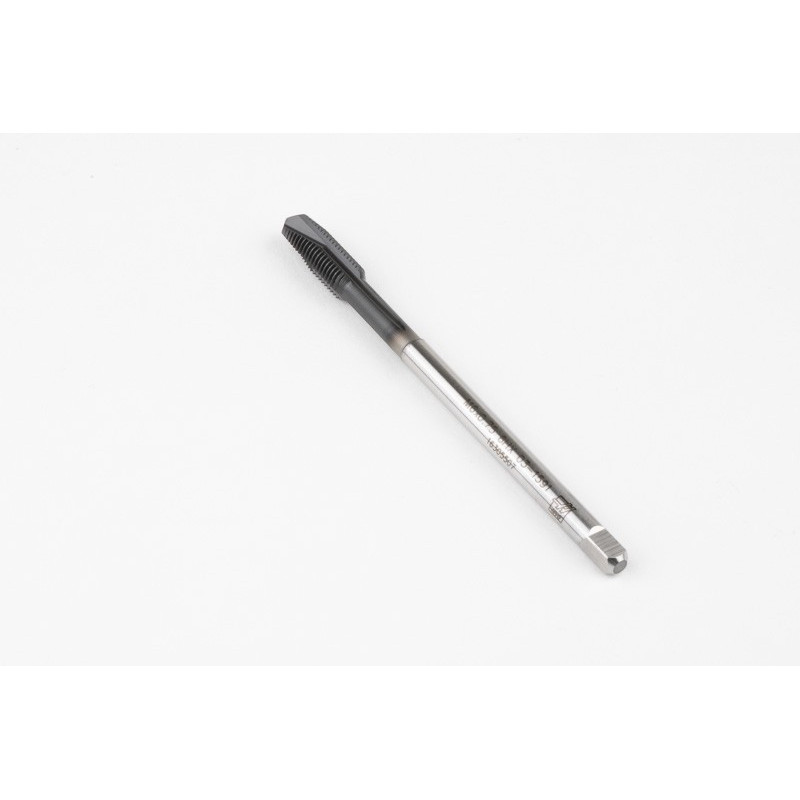 M6x0.75 MF HSS-E Spiral Point Tap, 4.5mm Shank x 13mm Thread Length, 3XD, Plug, 3 Flute, 6H, Hardslick Coated