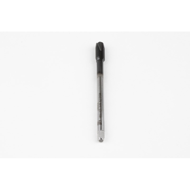 M6x0.75 MF HSS-E Spiral Point Tap, 4.5mm Shank x 13mm Thread Length, 3XD, Plug, 3 Flute, 6H, Hardslick Coated
