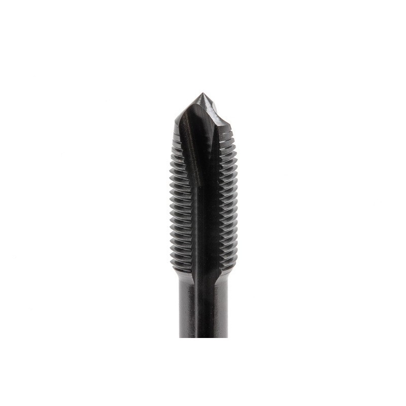 M7x0.75 MF HSS-E Spiral Point Tap, 5.5mm Shank x 14mm Thread Length, 3XD, Plug, 3 Flute, 6H, Hardslick Coated