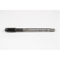 M8x1.0 MF HSS-E Spiral Point Tap, 6mm Shank x 17mm Thread Length, 3XD, Plug, 3 Flute, 6H, Hardslick Coated