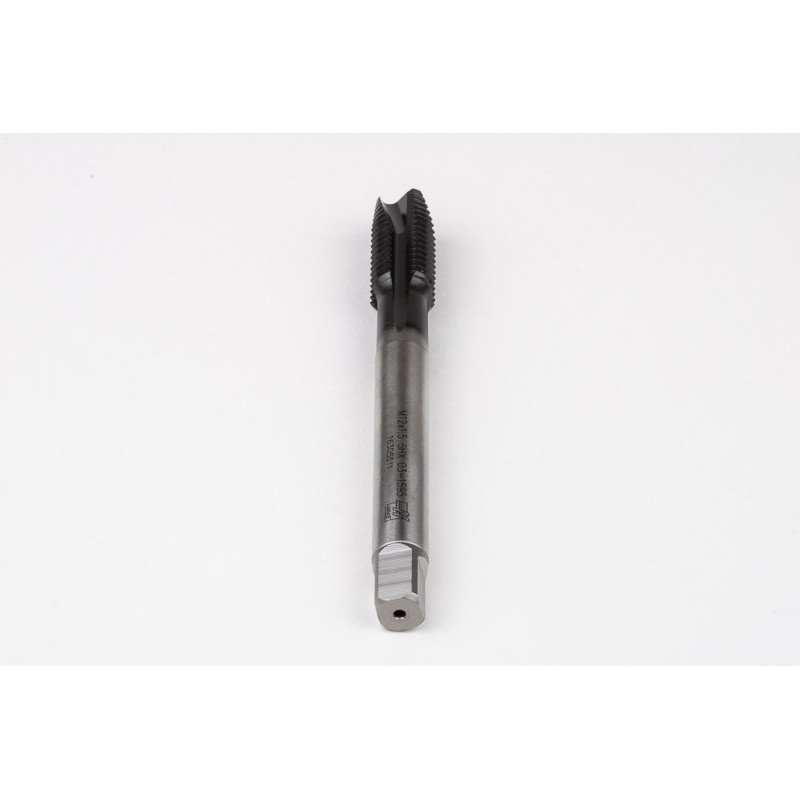 M12x1.5 MF HSS-E Spiral Point Tap, 9mm Shank x 22mm Thread Length, 3XD, Plug, 3 Flute, 6H, Hardslick Coated