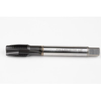 M14x1.5 MF HSS-E Spiral Point Tap, 11mm Shank x 22mm Thread Length, 3XD, Plug, 3 Flute, 6H, Hardslick Coated