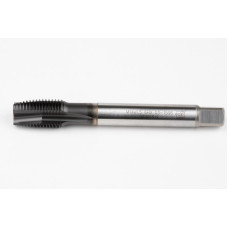 M14x1.5 MF HSS-E Spiral Point Tap, 11mm Shank x 22mm Thread Length, 3XD, Plug, 3 Flute, 6H, Hardslick Coated