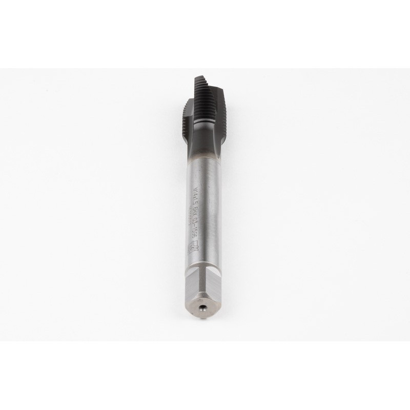 M14x1.5 MF HSS-E Spiral Point Tap, 11mm Shank x 22mm Thread Length, 3XD, Plug, 3 Flute, 6H, Hardslick Coated