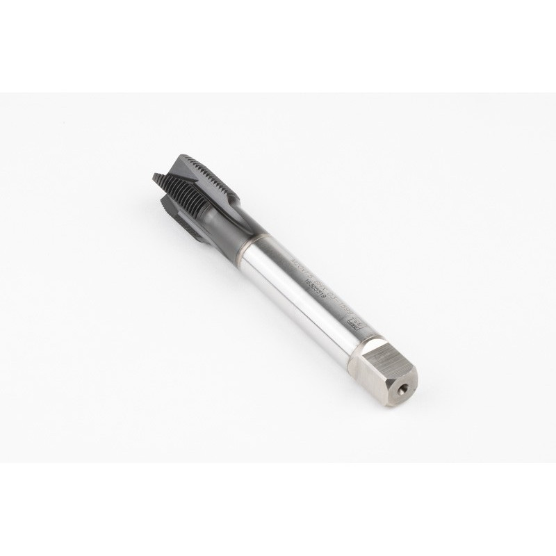 M20x1.5 MF HSS-E Spiral Point Tap, 16mm Shank x 25mm Thread Length, 3XD, Plug, 4 Flute, 6H, Hardslick Coated