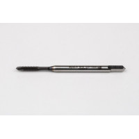 M2x0.4 M HSS-E Spiral Point Tap, 2.8mm Shank x 8mm Thread Length, 3XD, Plug, 3 Flute, 6HX, Hardslick Coated