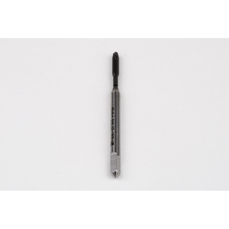 M2x0.4 M HSS-E Spiral Point Tap, 2.8mm Shank x 8mm Thread Length, 3XD, Plug, 3 Flute, 6HX, Hardslick Coated