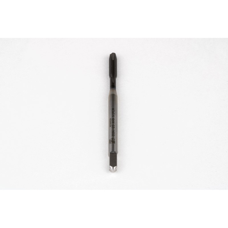M3x0.5 M HSS-E Spiral Point Tap, 3.5mm Shank x 11mm Thread Length, 3XD, Plug, 3 Flute, 6HX, Hardslick Coated