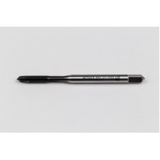 M3.5x0.6 M HSS-E Spiral Point Tap, 4mm Shank x 12mm Thread Length, 3XD, Plug, 3 Flute, 6HX, Hardslick Coated
