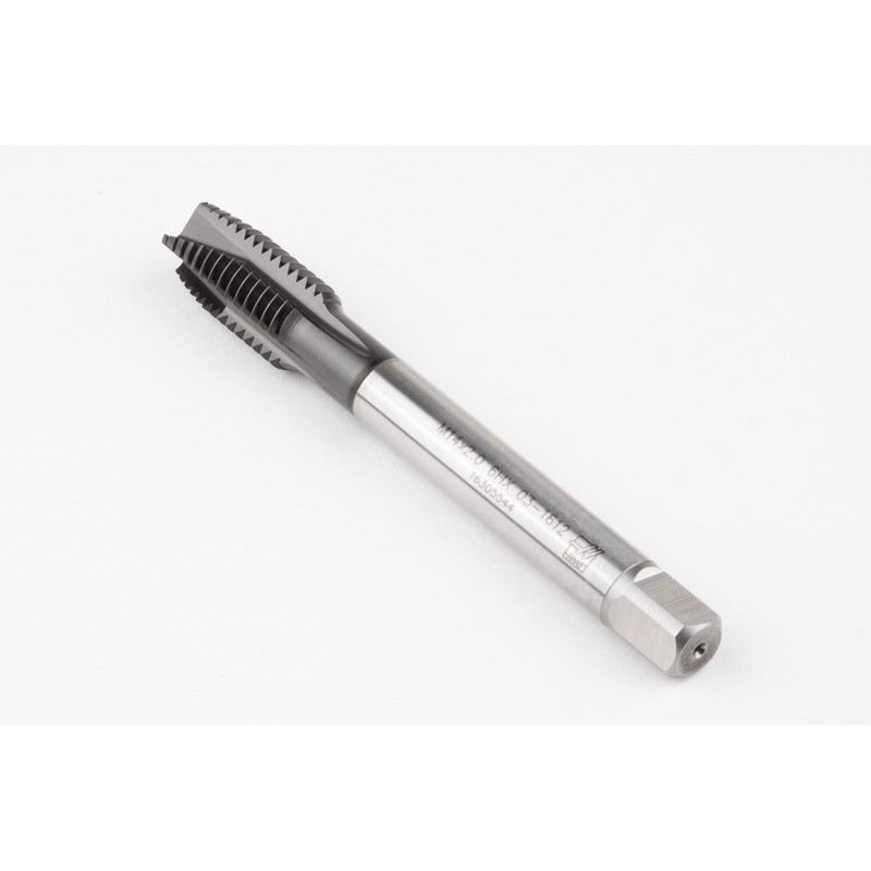 M14x2.0 M HSS-E Spiral Point Tap, 11mm Shank x 26mm Thread Length, 3XD, Plug, 4 Flute, 6HX, Hardslick Coated
