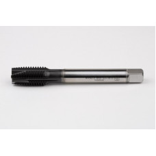 M16x2.0 M HSS-E Spiral Point Tap, 12mm Shank x 27mm Thread Length, 3XD, Plug, 4 Flute, 6HX, Hardslick Coated