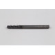 3mm Dia. Carbide Ball End Mill, 4 Flute, Hyb. AlCrN Coated, 3mm Smooth Shank x 10mm LOC, HTPM