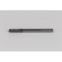 Кулькова фреза з твердого сплаву діаметром 4 мм, 4-зуба, гібридне покриття AlCrN, гладкий хвостовик 4 мм x 12 мм LOC, HTPM