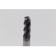 5mm Dia. Carbide Ball End Mill, 4 Flute, Hyb. AlCrN Coated, 5mm Smooth Shank x 15mm LOC, HTPM