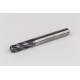 8mm Dia. Carbide Ball End Mill, 4 Flute, Hyb. AlCrN Coated, 8mm Smooth Shank x 22mm LOC, HTPM