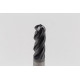 8mm Dia. Carbide Ball End Mill, 4 Flute, Hyb. AlCrN Coated, 8mm Smooth Shank x 22mm LOC, HTPM