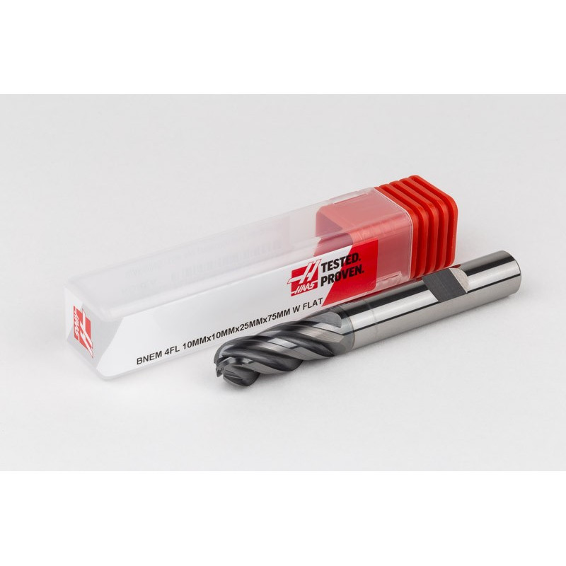 Кулькова фреза з твердим сплавом діаметром 10 мм, 4-зуба, гібридне покриття AlCrN, хвостовик Weldon 10 мм x 25 мм LOC, HTPM