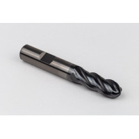 Кулькова фреза з твердим сплавом діаметром 12 мм, 4-зуба, гібридне покриття AlCrN, хвостовик Weldon 12 мм x 32 мм LOC, HTPM