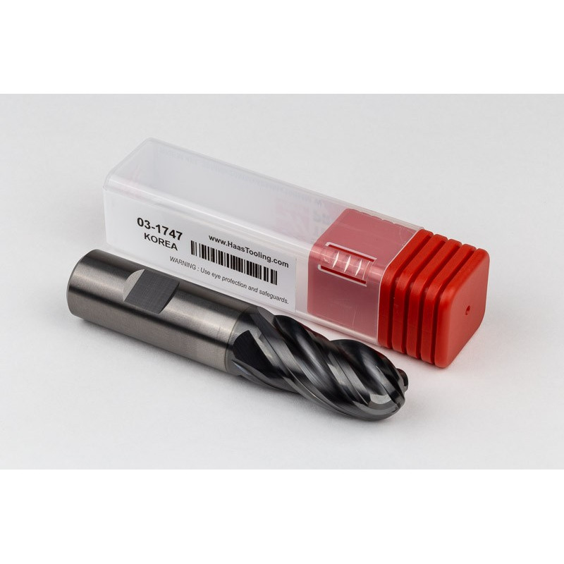 Кулькова фреза з твердим сплавом діаметром 20 мм, 4-зуба, гібридне покриття AlCrN, хвостовик Weldon 20 мм x 40 мм LOC, HTPM