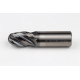 25mm Dia. Carbide Ball End Mill, 4 Flute, Hyb. AlCrN Coated, 25mm Weldon Shank x 40mm LOC, HTPM
