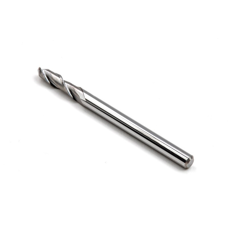 3mm Dia. Carbide Ball End Mill, 2 Flute, Uncoated, 3mm Smooth Shank x 10mm LOC, HSAM1