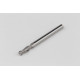 4mm Dia. Carbide Ball End Mill, 2 Flute, Uncoated, 4mm Smooth Shank x 12mm LOC, HSAM1