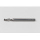 4mm Dia. Carbide Ball End Mill, 2 Flute, Uncoated, 4mm Smooth Shank x 12mm LOC, HSAM1