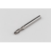 Кулькова фреза з твердого сплаву діаметром 5 мм, 2 канавки, без покриття, гладкий хвостовик 5 мм x 15 мм LOC, HSAM1