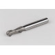 8mm Dia. Carbide Ball End Mill, 2 Flute, Uncoated, 8mm Smooth Shank x 22mm LOC, HSAM1