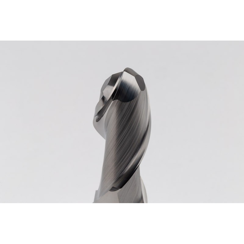20mm Dia. Carbide Ball End Mill, 2 Flute, Uncoated, 20mm Smooth Shank x 40mm LOC, HSAM1