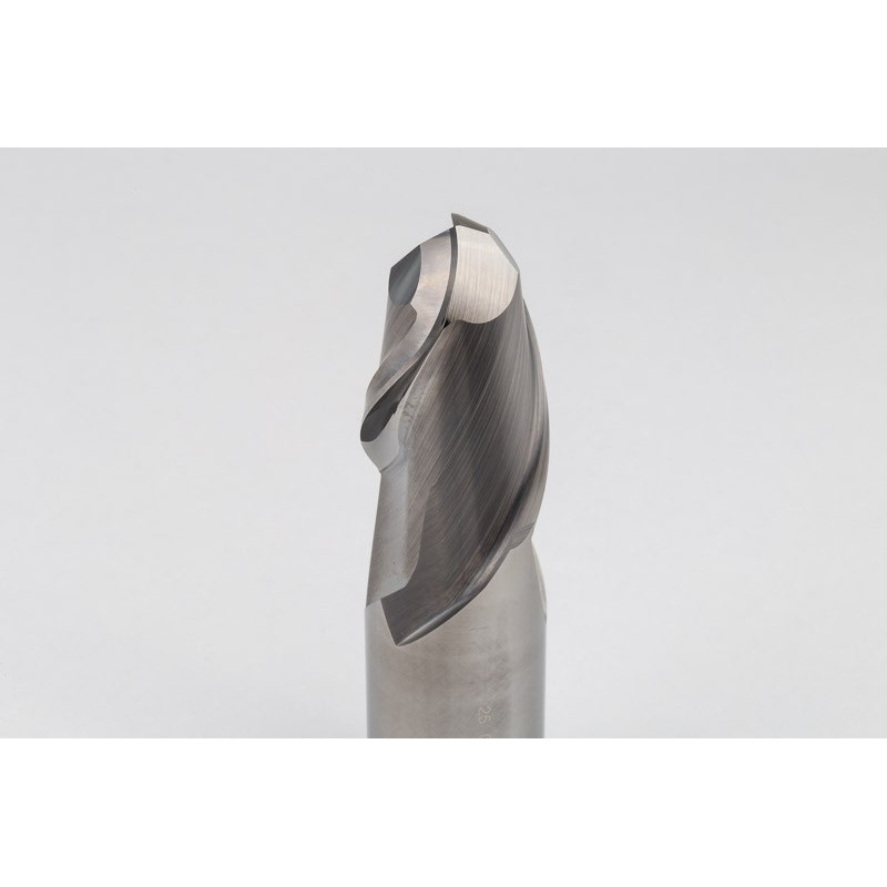25mm Dia. Carbide Ball End Mill, 2 Flute, Uncoated, 25mm Smooth Shank x 40mm LOC, HSAM1