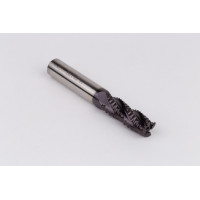 Кінцева фреза для грубої обробки з кобальту діаметром 12 мм, 4-зуба, з покриттям TiAIN, хвостовик Weldon 12 мм x 32 мм LOC, фаска 0,5 мм, CPR