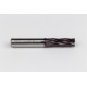 12mm Dia. Cobalt Fine Roughing End Mill, 4 Flute, TiAIN Coated, 12mm Weldon Shank x 32mm LOC, 0.76mm Chamfer, FPR